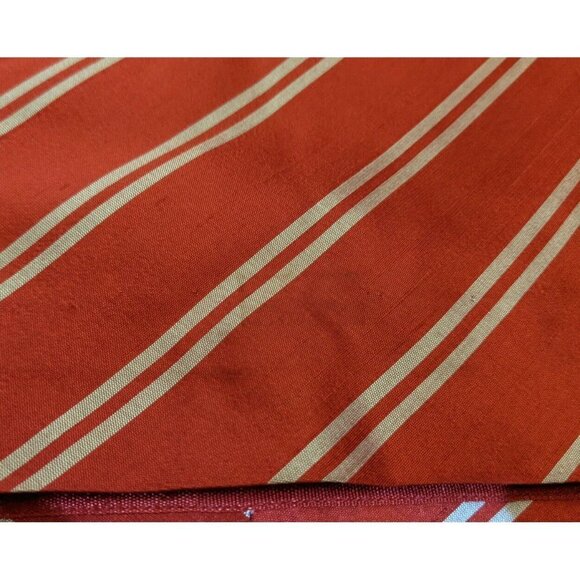 WOMEN'S RED STRIPED A-LINE SKIRT - LINDA ALLARD ELLEN TRACY - SIZE 10 - SILK - Picture 5 of 5